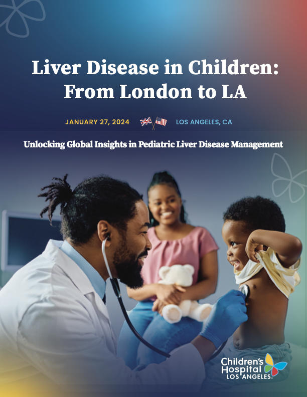 Liver Disease in Children conference program cover designed by Buzzbox for CHLA